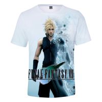 Hot 3D Final Fantasy VII T Shirt Mens Cool Shirt Summer Leisure O Neck Tshirt Game New Print Student Final Fantasy VII Tee