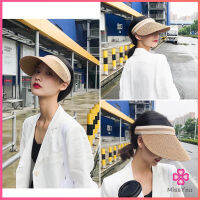 Missyou  หมวก​สานครึ่งหัว หมวกสานกันแดด สไตล์เกาหลี Sun hat