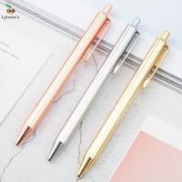 1 Pieces Lytwtw 39;s Roller Ballpoint Pen Luxury Cute Wedding Rose Gold Metal Stationery School Office Supply High Quality Spinning