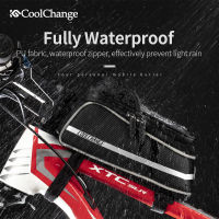 CoolChange Bike Bag Front Frame Tube Rainproof Reflective Cycling Bag 8.0in Touch Screen Phone Bags Case MTB Bicycle Accessories