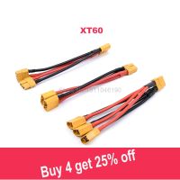 ✘✑✒ XT60 Parallel Battery Connector Male/Female Cable Dual Extension Y Splitter/ 3-Way 14AWG Silicone Wire for RC Battery Motor