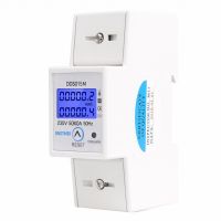 5-80A ราง DIN AC 230V 50Hz เฟสเดียว Wattmeter การใช้พลังงานวัตต์เครื่องวัดพลังงานไฟฟ้า KWh พร้อมฟังก์ชั่นรีเซ็ต