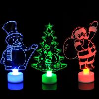 LED Colorful Decorative Lights New Year 39;s Products Christmas Tree Decorations Party Supplies Acrylic Christmas Night Lights Gift