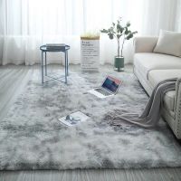 [A Warm] GreyTie ย้อมสี Plush Soft พรม ForRoom ห้องนอน Anti-Slip พรมปูพื้นตกแต่งห้องนอน Water AbsorptionRugs