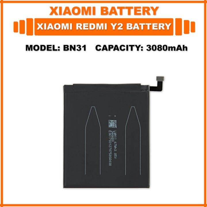 แบตเตอรี่-แท้-original-xiaomi-redmi-y2-battery-model-bn31-3080mah-แบต-ส่งตรงจาก-กทม-รับประกัน-3เดือน