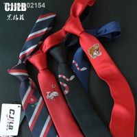 ❖☽❁ 2017 Embroidered Narrow Animal Mens Ties Polyester Jacquard Weave Tie Slim Necktie 5cm 6cm Gravata Business Wedding Tie For Men