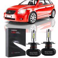 2ชิ้น X ไฟหน้า Lampu LED ไฟหน้าสีขาวหลอดไฟสำหรับ Honda City 03-08