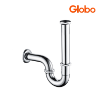 Clearance sale!! Globo ท่อน้ำทิ้งแบบ P-Trap ความยาวพิเศษแนวตั้ง 40ซม. (สแตนเลส 201) GA-01-123-50(H40)