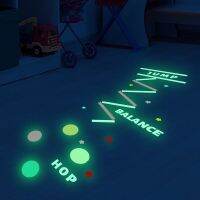 ZZOOI Game Luminous Stickers On The Floor Gaming Decals Glow In The Dark Wall Stickers For Kids Rooms Bedroom Nursery Home Decortion