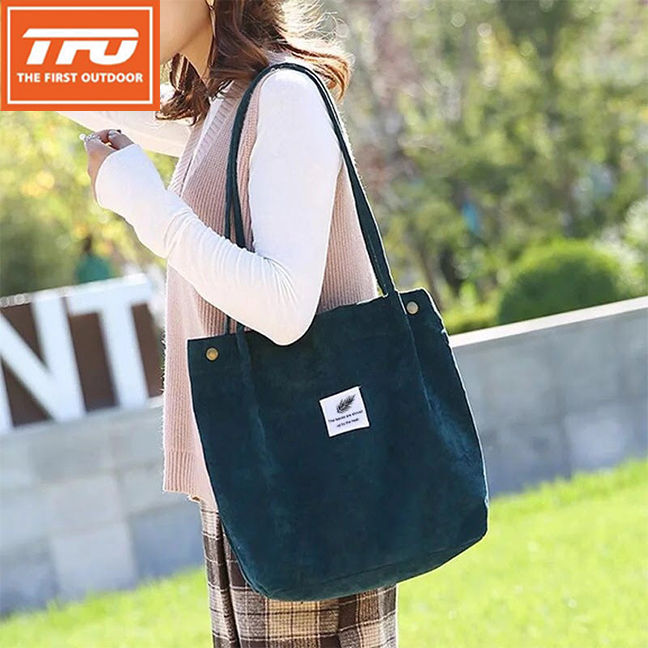 TFO #BAG28 Fashion Women's Corduroy Tote bag Ladies Bag Shoulder Bags For Women  Korean Style Sling Bag
