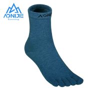 AONIJIE E4813 Vớ dài ống dài thể thao Fivetoes Mid Calf length Toe Socks