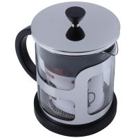 R8JMH French Press Stainless Steel Coffee Pot Maker Glass Tea Pot With Tea Strainer Filter Kettle Teapots Coffee