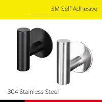 3M Sticker Adhesive Stainless Steel Wall Mount Holder Hook Kitchen Door Clothes Coat Hat Hanger Hanger Towel Clothes Robe Rack