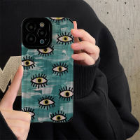 เคสโทรศัพท์ตาขยุกขยิกสำหรับ iPhone 14/13/12/11 Pro Max 12 13 Mini 6 6S 7 8 Plus X XR XS Max เคสหลังนิ่มกันกระแทกแฟชั่นที่สร้างสรรค์ฝาครอบโทรศัพท์พร้อมเลนส์คลุมทั้งหมดป้องกันกล้องฝาครอบ