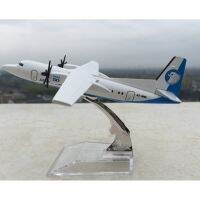 โมเดลเครื่องบิน 16cm Alloy Metal Air Aero Mongolia Fokker 50 F50 F-50 Airlines Airways ทำด้วยเหล็ก มีฐานตั้งโชว์ สวย