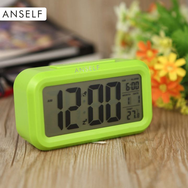 นาฬิกาปลุกพร้อมจอแสดงผล-anself-led-alarm-clock-sensor-time-ส่วนลด100-บาท-โค้ด