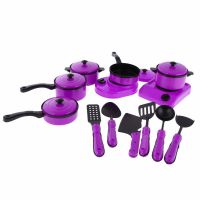 13pcs Mini Kitchen Cookware Pot Pan Cook Pretend Play Educational House Toys For Children Simulation Kitchen Utensils Girls Toy