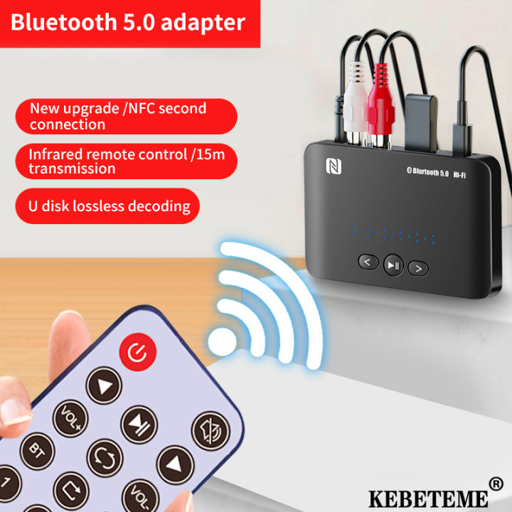 Bluetooth 5.0 Audio Receiver U Disk RCA 3.5mm 3.5 AUX Jack Stereo