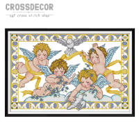 Cross Stitch Kits Angel Counted Stamped Cross Stitch For Beginners Embroidery Kit Arts and Crafts for Home Decor Angels Blessing