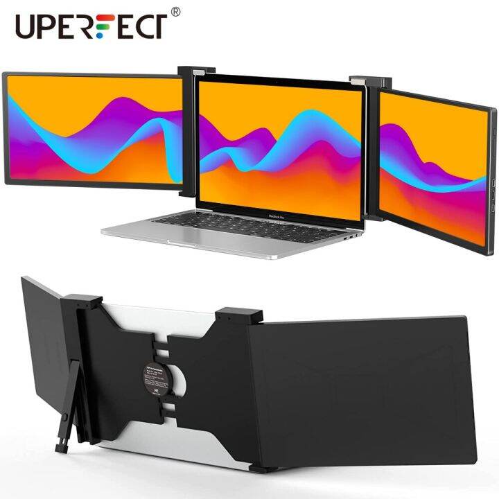 UPERFECT Portable Monitor For Laptop 14.0” FHD Triple Monitor Screen ...