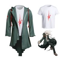 Takerlama Super Danganronpa 2 Nagito Komaeda คอสเพลย์แจ็คเก็ตเสื้อยืดชุดเครื่องแต่งกายฮาโลวีนสำหรับผู้หญิงผู้ชายผู้ใหญ่อะนิเมะเสื้อผ้า QC7311033