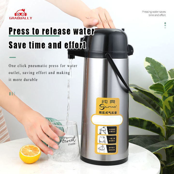 Pneumatic Thermos Large Capacity Household Boiling Water Thermos