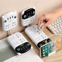 Power Strip มัลติฟังก์ชั่นพอร์ต USB ABS ปลั๊กไฟทนไฟสำหรับโฮมออฟฟิศ