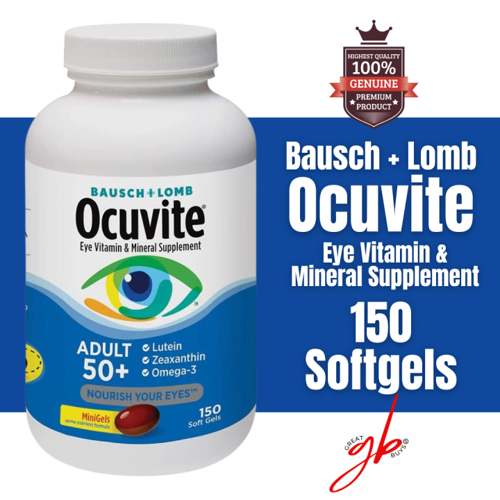 Ocuvite Adult 50 Eye Vitamin And Mineral Dietary Supplement Softgels