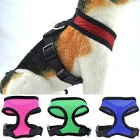 1PC Puppy Dog Cat Vest Harness Adjustable Breathable Nylon Mesh Pet Chest Straps For Chihuahua York Harnesses Bulldog Walking Leashes