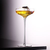 Support wholesale Japanese-style Kimura glass cocktail glass ultra-high martini glass personality creative goblet bar professional wine glass