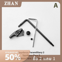 ZHAN สกรูแกนหัวแม่มือ kwik สำหรับ spyderco paramilitary 2 Para 3