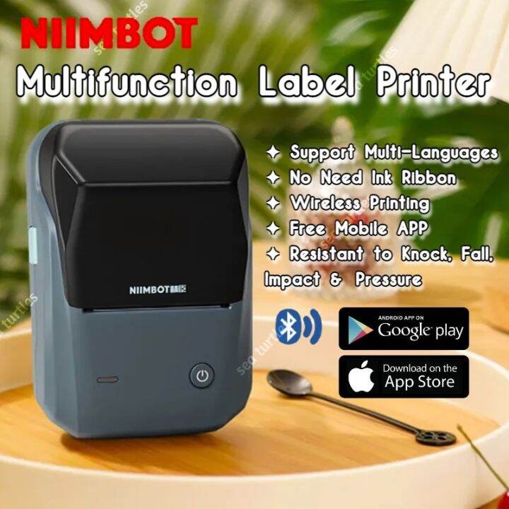 Niimbot B1 Thermal Label Printer Bluetooth Portable Pocket Label Maker ...