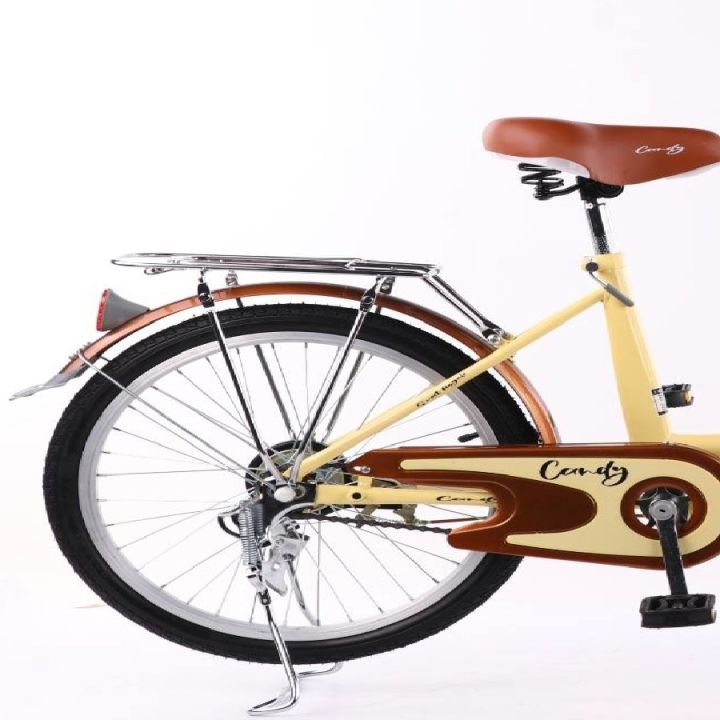จักรยาน-จักรยานแม่บ้าน-จักรยานผู้ใหญ่-จักรยานแม่บ้านญี่ปุ่น-ขนาด-24-นิ้ว-ตะกร้าเหล็ก-จักรยานวินเทจ-แข็งแรง-เบาะซ้อนท้าย-นุ่ม-beauties