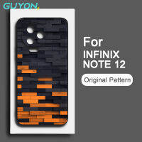 Guyon สำหรับ เสค infinix note 12 pro G96 note 11 pro softshell เด็กชายเทรนด์เย็นบล็อกรูปแบบซิลิโคนเหลวกันกระแทก