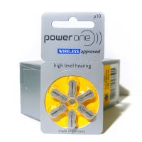 60 PCS Powerone Zinc Air Hearing Aid Batteries 10 P10 for CIC IIC ITE Hearing Aids Medicine  First Aid Storage