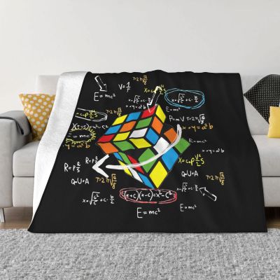 （in stock）Mathematical Cube Player Cube Blanket Mathematical Lover Wool Fun Soft Throwing Blanket Decoration Bedspreads（Can send pictures for customization）