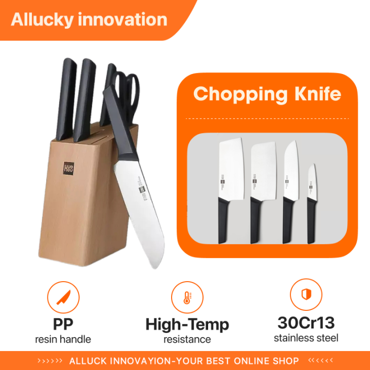 Xiaomi Huohou 6 Pieces Chopping Knife Slicing Tool Fruit Knife Kitchen