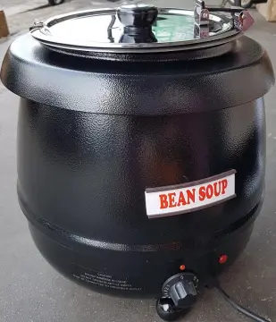 Sentinel 10.5-Quart Black Electric Soup Kettle Warmer