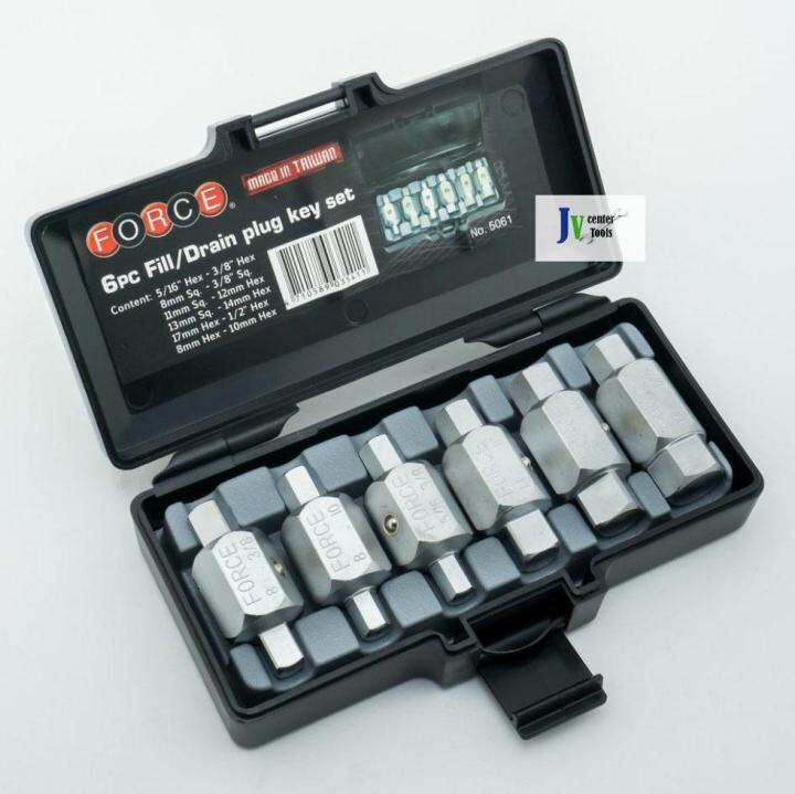 Force 5061 ชุดจุกเกลียวถ่ายน้ำมันเครื่อง 6 ชิ้น Made in Taiwan Lazada