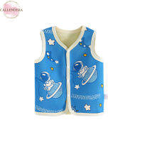 Children Fleece-lined Vest Single-breasted Thickened Warm Cardigan Waistcoat For Boys Girls