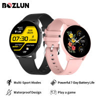 BOZLUN Smart Watch ใหม่สมาร์ทนาฬิกาเล่นเกมกีฬาฟิตเนสสมาร์ทนาฬิกาผู้ชายและผู้หญิงนอนหลับอัตราการเต้นหัวใจจอภาพกันน้ำ IP68 นาฬิกา IOS Android Smartwatch MX