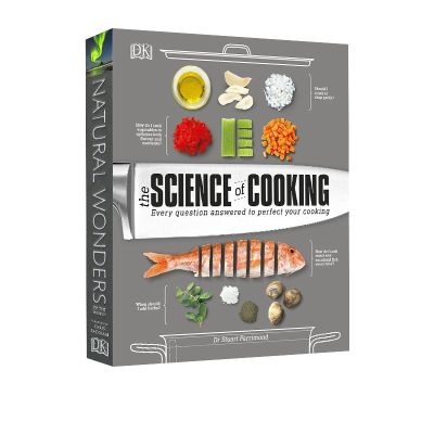 The science of cooking in English original edition the science of cooking hardcover folio DK encyclopedia illustrated Western food cooking practice guide Stuart farrimond