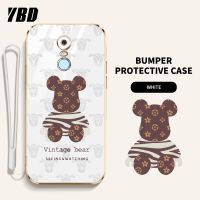 เคสโทรศัพท์ YBD สำหรับ Redmi 5 Plus Redmi 8 8A Pro 8A Daul ไล่ระดับสีการ์ตูนนิ่มโปร่งใสหมีรุนแรงเคสโทรศัพท์กันกระแทกพร้อมกรอบป้องกันกล้องเลนส์คลุมทั้งหมด