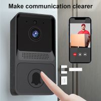 【LZ】 Outdoor WiFi Smart Home Camera Video Doorbell Security Door Bell Night Vision Video Intercom Wireless Button Doorbell Household