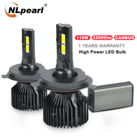 NLpearl 1คู่110W H7 H4 Led Canbus 22000LM สูง H1 H8 H11 H16 9005 Hb3 Hb4 9012 H13 9007หลอดไฟ Led หลอดไฟ Turbo