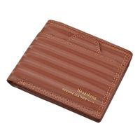 Mens Solid Color Pu Leather Wallets Bifold Business Clutch Money Clip Fashion Male Coin Purse Pockets Id Credit Card Holder