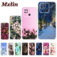 Redmi 10C เคสโทรศัพท์ซิลิโคนนิ่มรูปผีเสื้อแมวน่ารัก,สำหรับ Xiaomi Redmi 10C เคส6.71