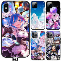 42XVV Re Zero  Ram Rem อ่อนนุ่ม High Quality ซิลิโคน TPU Phone เคสโทรศัพท์ ปก หรับ iPhone 7 8 11 12 13 14 Pro XS Max SE X XR Plus SE