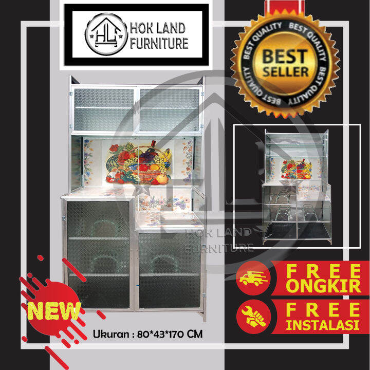 RAK PIRING KACA 2 PINTU- RAK PIRING STAINLESS- RAK PIRING MURAH- RAK