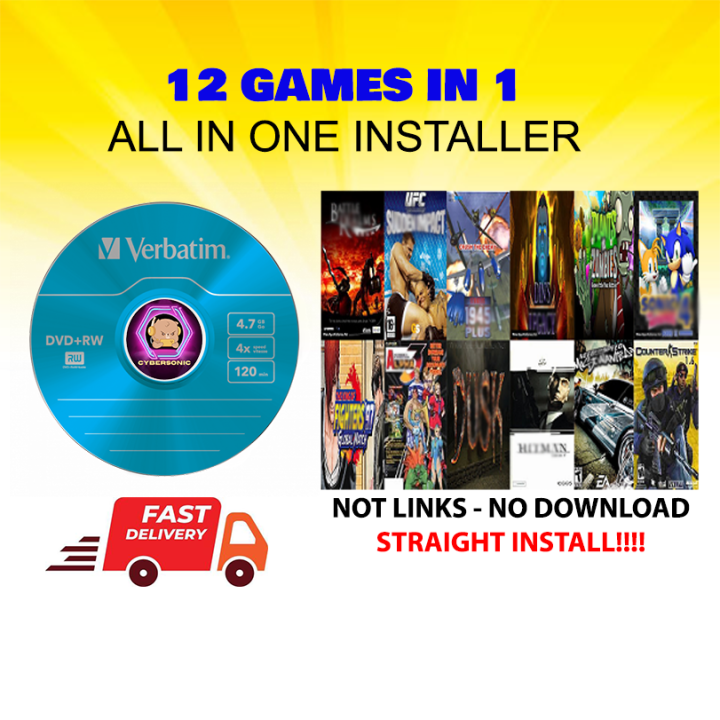 12 in 1 DVD Game INSTALLER PC Games WINDOWS Lazada PH